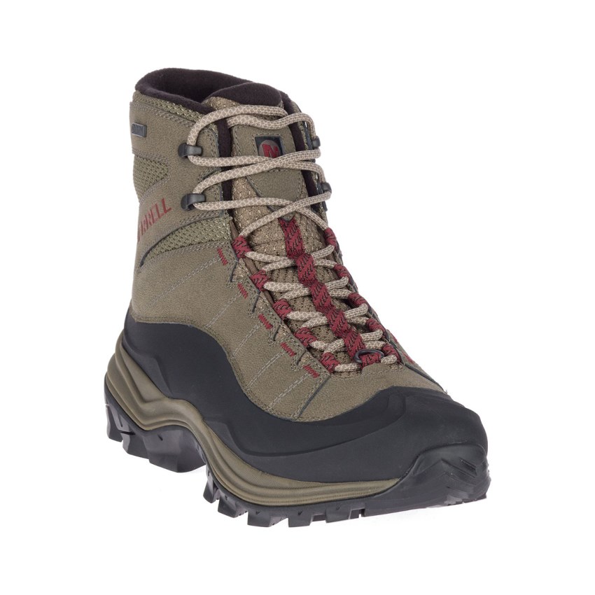 Bottes Merrell Thermo Chill Mid Shell Waterproof Marron Clair Homme | D.Z.LUWC